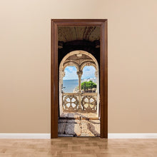 Load image into Gallery viewer, 3D Beautiful Landscape Door Sticker For Living Room Bedroom DIY PVC Self Adhesive Wallpaper Waterproof Mural Decals deursticker

