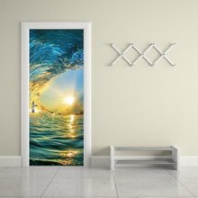 Load image into Gallery viewer, 3D Beautiful Landscape Door Sticker For Living Room Bedroom DIY PVC Self Adhesive Wallpaper Waterproof Mural Decals deursticker

